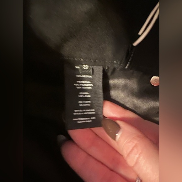 HELMUT LANG Black Femme Utility Moleskin Tuxedo Mini Skirt size 27 NWT - Picture 10 of 15